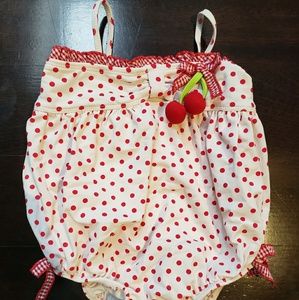 Kate Mack baby girls cherry one-piece swimsuit